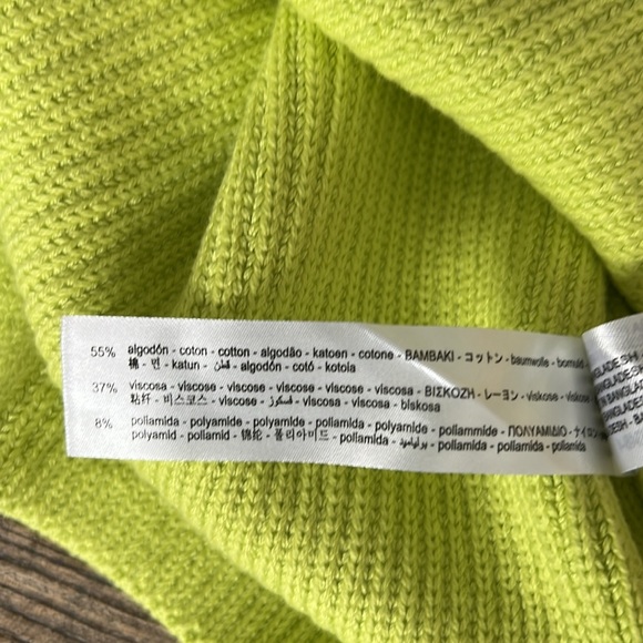 ZARA lime green sweater vest/tank - Picture 6 of 7